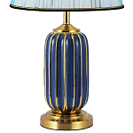 Настольная лампа с абажуром Terenzio Blue Table Lamp варинант исполнения - 3 | Loft Concept в Костроме