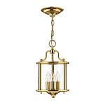 Подвесной светильник с прозрачным стеклянным цилиндрическим плафоном в классическом стиле на цепи Hinkley варинант исполнения - 13 | Loft Concept в Костроме