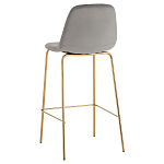 Барный стул на золотистых ножках VENDRAMIN Grey варинант исполнения - 4 | Loft Concept в Костроме