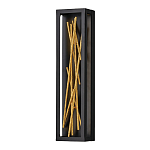 Бра в прямоугольной черной рамке с декором в виде ветвей в золотой отделке Hinkley варинант исполнения - 1 | Loft Concept в Костроме