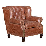 Кожаное кресло James Brown Leather Armchair варинант исполнения - 1 | Loft Concept в Костроме