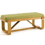 Скамья из ротанга с подушкой Mattia Rattan Bench варинант исполнения - 1 | Loft Concept в Костроме