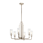  Люстра с прозрачными рифлеными цилиндрическими плафонами Kichler варинант исполнения - 22 | Loft Concept в Костроме