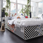 Дизайнерская кровать с системой хранения варинант исполнения - 1 | Loft Concept в Костроме