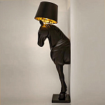 Horse Statue Floor Lamp Большой светильник Черная Лошадь варинант исполнения - 3 | Loft Concept в Костроме