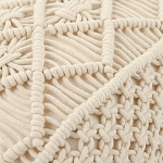 Чехол на подушку с макраме бежевого цвета Macrame варинант исполнения - 2 | Loft Concept в Костроме