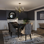 Люстра цвета латунь с 6-ю лампами в форме свечей в классическом стиле Hinkley варинант исполнения - 8 | Loft Concept в Костроме