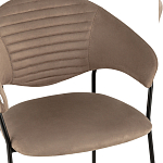 Коричневый стул с обивкой из искусственной замши Alexis варинант исполнения - 6 | Loft Concept в Костроме