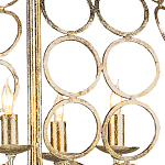 Люстра в форме шара с рядами из колец Million Rings варинант исполнения - 1 | Loft Concept в Костроме