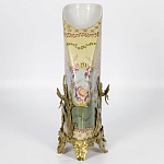 Фарфоровая ваза с бронзовыми элементами Eden Garden варинант исполнения - 6 | Loft Concept в Костроме