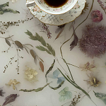 Круглый журнальный столик со столешницей из эпоксидной смолы Epoxy Resin Flowers Coffee Table варинант исполнения - 11 | Loft Concept в Костроме