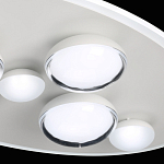 Потолочный светильник овальной формы белого цвета с 7-ю лампами Lunar Pebbles варинант исполнения - 8 | Loft Concept в Костроме