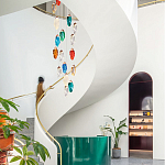 Каскадная люстра с цветными плафонами Soar Colorful Cascade Chandelier варинант исполнения - 2 | Loft Concept в Костроме