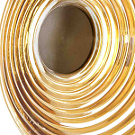 Бра с рельефным круглым плафоном янтарного цвета Savio Glass Disc Light варинант исполнения - 4 | Loft Concept в Костроме