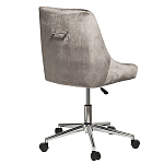 Кресло офисное с обивкой из серого велюра Stylish Velor Office Chair варинант исполнения - 1 | Loft Concept в Костроме