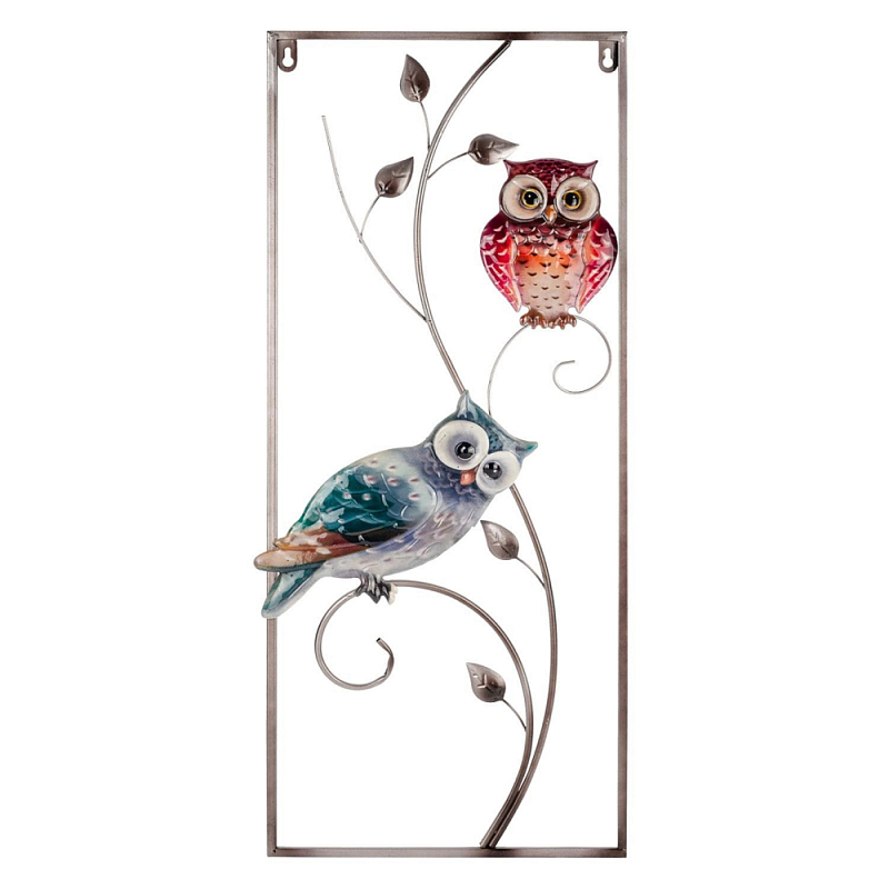 Аксессуар настенный из металла Blank Space Owls Мульти в Костроме | Loft Concept 