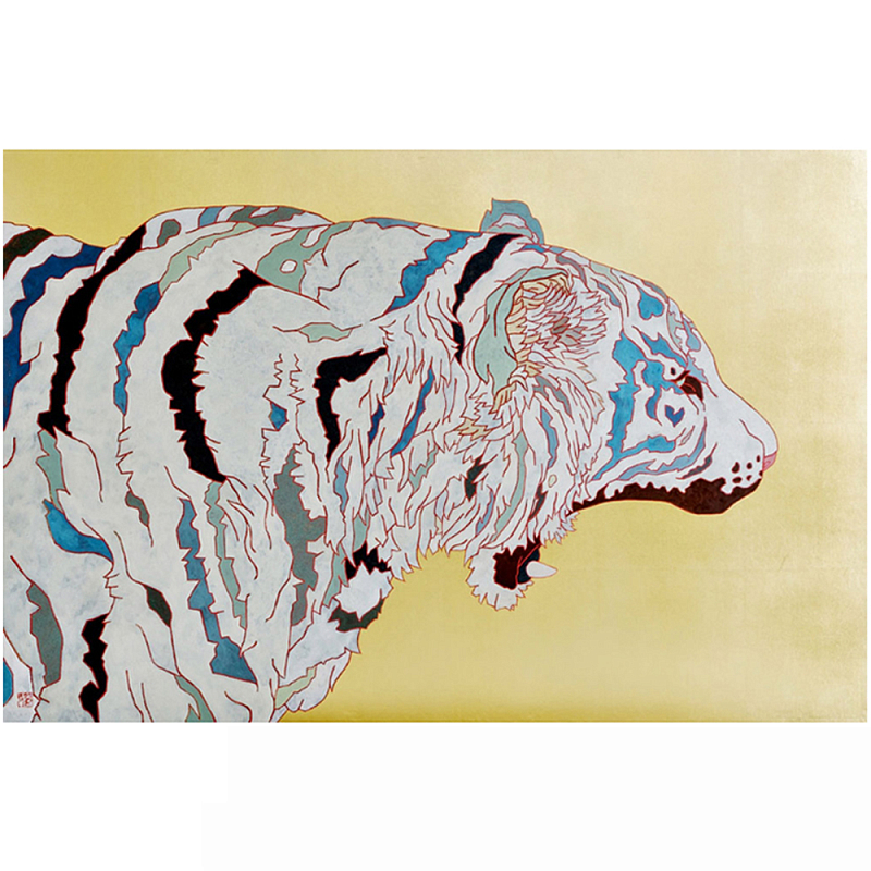 Картина белый Тигр White Predatory Tiger Мульти Картина белый Тигр White Predatory Tiger Мульти в Костроме | Loft Concept