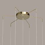 Люстра с 7-ю плафонами из прозрачного стекла в форме шара Orb Cascade  варинант исполнения - 13 | Loft Concept в Костроме