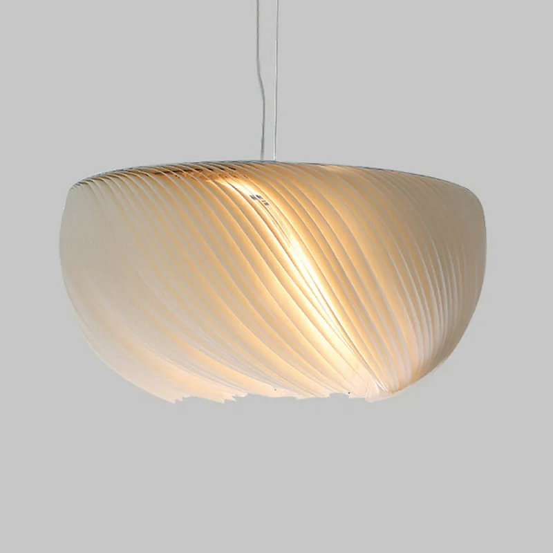 Подвесной светильник с белыми изящными декоративными лепестками Volumetric Petal Lamp Белый в Костроме | Loft Concept 