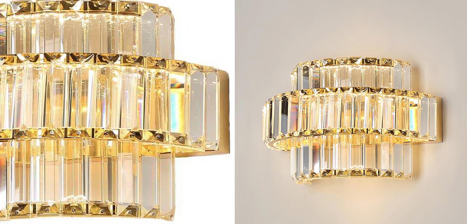 Бра Crystal Shine Linda Gold Wall Lamp B Бра Crystal Shine Linda Gold Wall Lamp B - Loft-Concept в Костроме