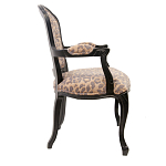 Полукресло с мягкой обивкой из льна на 4-х ножках из массива березы Gladys Armchair варинант исполнения - 1 | Loft Concept в Костроме