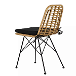 Стул с ротанговым плетением Wicker Stool без подлокотников варинант исполнения - 3 | Loft Concept в Костроме