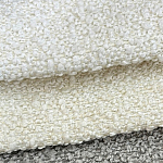 Мебельная ткань белый молочный Букле 142 см 1001 варинант исполнения - 1 | Loft Concept в Костроме