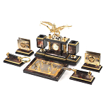 Настольный письменный набор из яшмы и долерита с декором Двуглавый орел Manager Organizer варинант исполнения - 2 | Loft Concept в Костроме