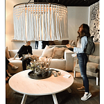 Люстра белая плетеная с кисточками Boho Tassel Chandelier варинант исполнения - 2 | Loft Concept в Костроме