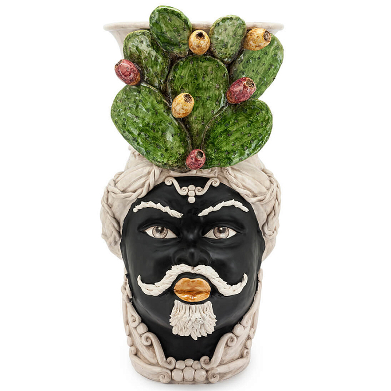Большая Напольная ваза Abhika VASE MORO MAN FICO Зеленый Коричневый Большая Напольная ваза Abhika VASE MORO MAN FICO Зеленый Коричневый в Костроме | Loft Concept