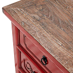 Деревянная ТВ-тумба в китайском стиле с 5-ю выдвижными ящиками Chinese TV Stand Red варинант исполнения - 3 | Loft Concept в Костроме