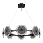 Люстра с плафонами из фактурного двойного стекла Heterochromia варинант исполнения - 5 | Loft Concept в Костроме