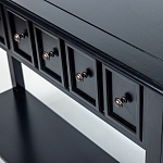Черная консоль с выдвижными ящиками Monica варинант исполнения - 3 | Loft Concept в Костроме