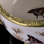Фарфоровая чаша с бронзовыми элементами Eden Garden варинант исполнения - 6 | Loft Concept в Костроме