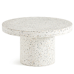 Стол журнальный из бетона с заполнителем из мраморной крошки Terrazzo варинант исполнения - 1 | Loft Concept в Костроме