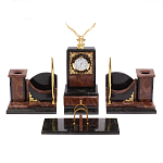 Настольный письменный набор из лемезита и змеевика с декором в виде Орла в подарочной упаковке Successful Leader варинант исполнения - 1 | Loft Concept в Костроме