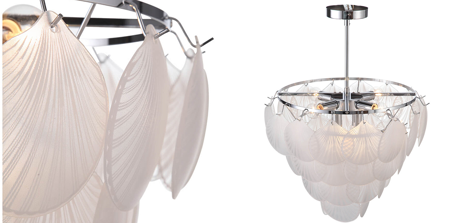Люстра Glass Shells Suspension Chandelier Люстра Glass Shells Suspension Chandelier - Loft-Concept в Костроме