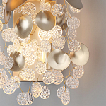 Бра с декоративными подвесками из прозрачного стекла в форме монеток FAIRYTREE Light варинант исполнения - 4 | Loft Concept в Костроме