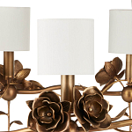 Люстра с каркасом в виде цветков розы и тканевыми абажурами Flowers and Fox Roses варинант исполнения - 2 | Loft Concept в Костроме