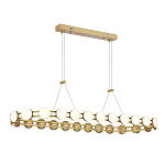 Люстра овальная с круглыми светодиодными источниками света Maxine Light варинант исполнения - 1 | Loft Concept в Костроме