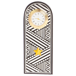 Часы подарочные настольные в виде погона Генерала из натурального камня Змеевик Silver Military Clock варинант исполнения - 4 | Loft Concept в Костроме