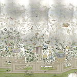 Обои ручная роспись Temple Newsam White Gold gilded silk варинант исполнения - 1 | Loft Concept в Костроме