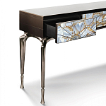 Консоль с 3-мя выдвижными ящиками и фасадом с эффектом трещины Visionnaire варинант исполнения - 1 | Loft Concept в Костроме