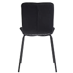 Стул черный с обивкой из велюра Black Archie Chair варинант исполнения - 4 | Loft Concept в Костроме