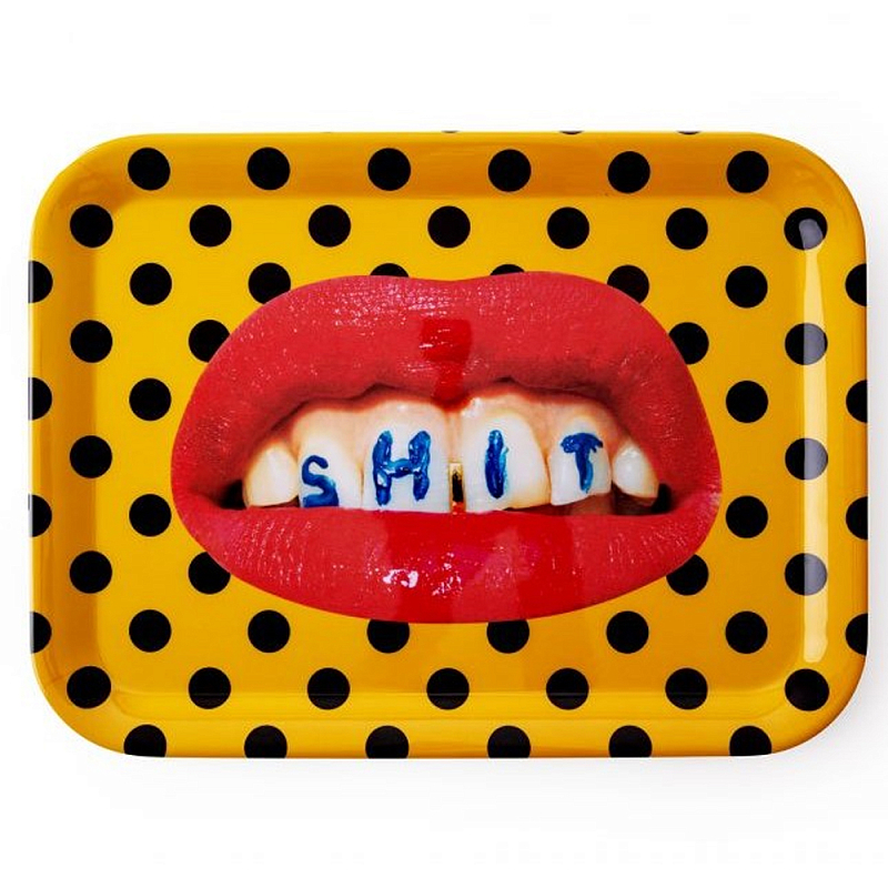 Поднос Seletti Shit Желтый Мульти Поднос Seletti Shit Желтый Мульти в Костроме | Loft Concept