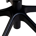 Стул с мягкой синей обивкой из велюра и подъемно-поворотным механизмом на черных колесиках Harper Blue варинант исполнения - 6 | Loft Concept в Костроме