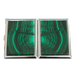 Портсигар на 10 сигарет с газовой зажигалкой из натурального камня Малахит Stone Cigarettes Cases варинант исполнения - 4 | Loft Concept в Костроме