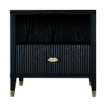 Прикроватная тумбочка с полкой Elsa Dreams Black варинант исполнения - 6 | Loft Concept в Костроме