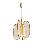 Люстра с гравировкой на акриловых плафонах Gravyura Bronze D 33 см варинант исполнения - 2 | Loft Concept в Костроме