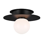 Потолочный светильник с шарообразным плафоном из белого матового стекла Generation Lighting варинант исполнения - 2 | Loft Concept в Костроме